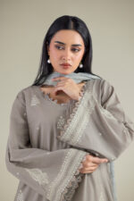Embroidered Cambric Fabrics 3-Piece #206FE2 E [A33] - V3