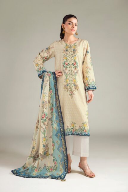Embroidered Jacquard Fabrics 3-Piece #210FA1 E [A33] - V1