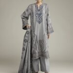 Embroidered Jacquard Fabrics 3-Piece - V1