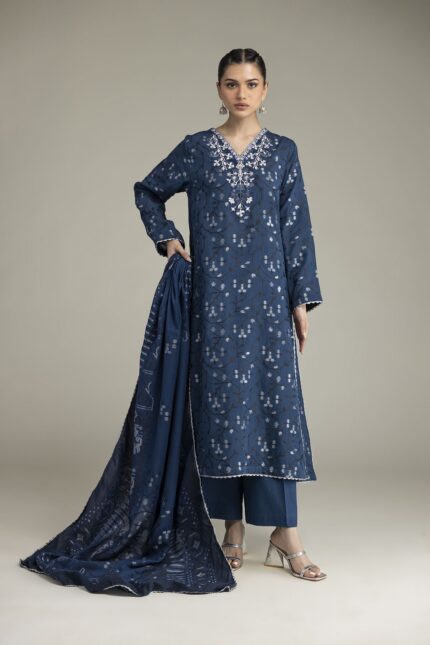 Embroidered Jacquard Fabrics 3-Piece - V1