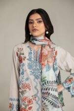 Embroidered Cambric Fabrics 3-Piece - V2