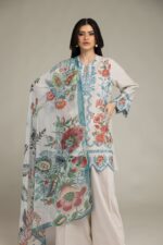 Embroidered Cambric Fabrics 3-Piece - V3