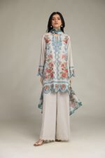 Embroidered Cambric Fabrics 3-Piece - V4