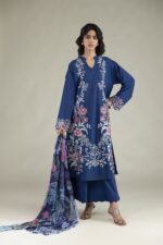 Embroidered Cambric Fabrics 3-Piece - V1