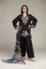 Embroidered Cambric Fabrics 3-Piece - V1