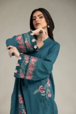 Embroidered Cambric Fabrics 3-Piece - V5