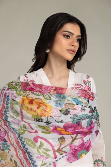 Embroidered Cambric Fabrics 3-Piece - V2
