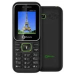 QMobile QGuru Pro - Black Green - Back View