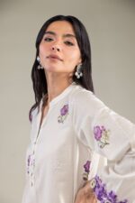 Floral V-Neck Kurta - View 5