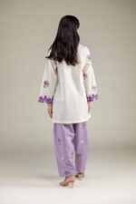 Floral V-Neck Kurta - View 2