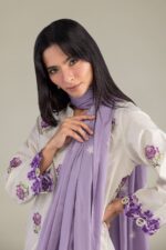 Floral Lawn Dupatta - View 3