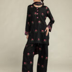 Black Cambric Kurta - View 1