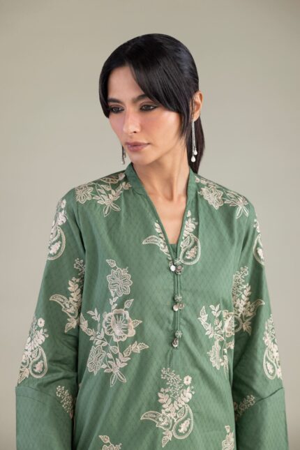 Floral Cotton Kurta - View 2