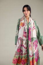 Lawn Floral Dupatta - View 1