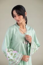 Mint Cotton Kurta - View 2