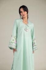 Mint Cotton Kurta - View 5