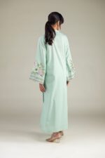 Mint Cotton Kurta - View 3