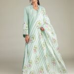 Floral Lawn Dupatta - View 1