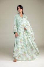 Floral Lawn Dupatta - View 1