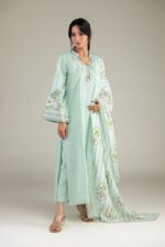 Floral Lawn Dupatta - View 5