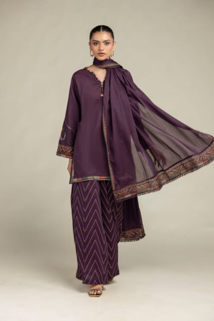 Cambric V-Neck Kurta - View 2