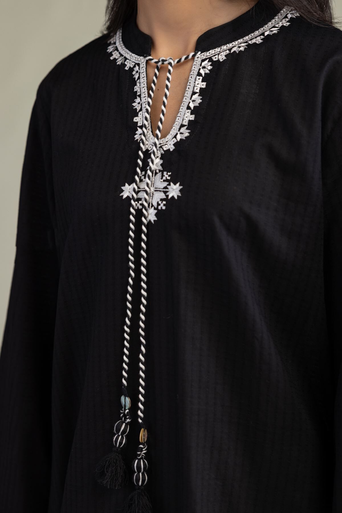 Short Black Kurta-1 Short Black Kurta - View 1