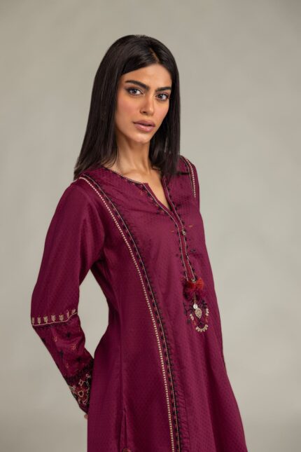 Longline Cotton Kurta - View 2