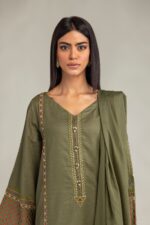Olive Lawn Dupatta - View 3