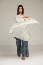 White Lawn Dupatta - View 3