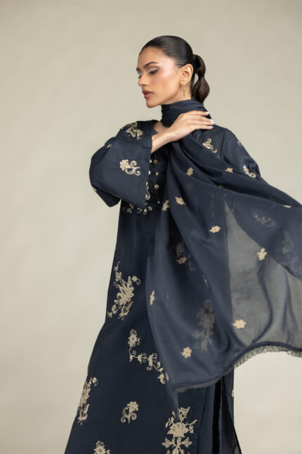 Floral Lawn Dupatta - View 2