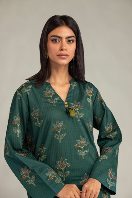 Floral Longline Kurta - View 1