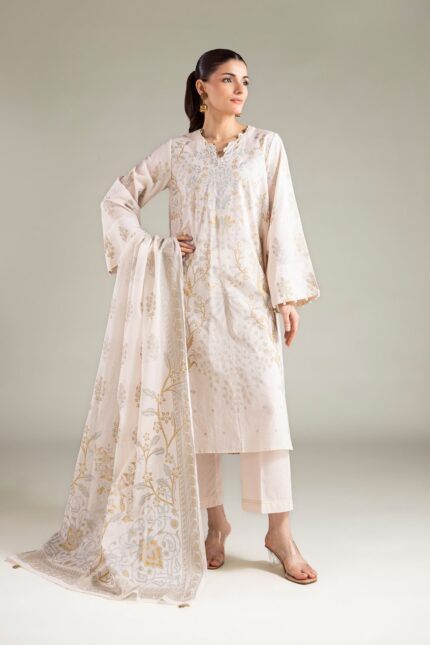 Lawn 3-Piece Tailored - View 1