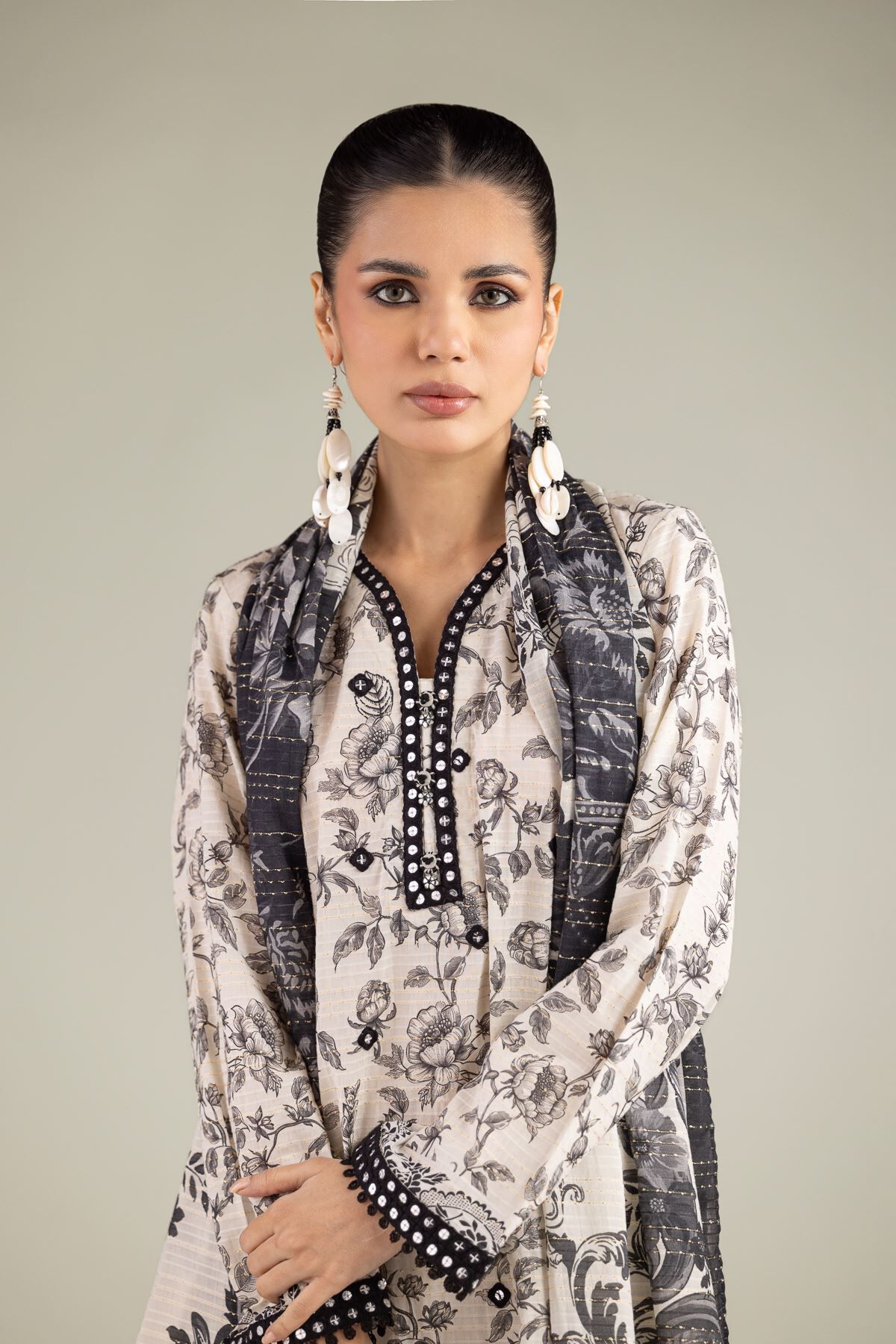 Floral Tailored 3-Piece-1 Floral Tailored 3-Piece - View 1