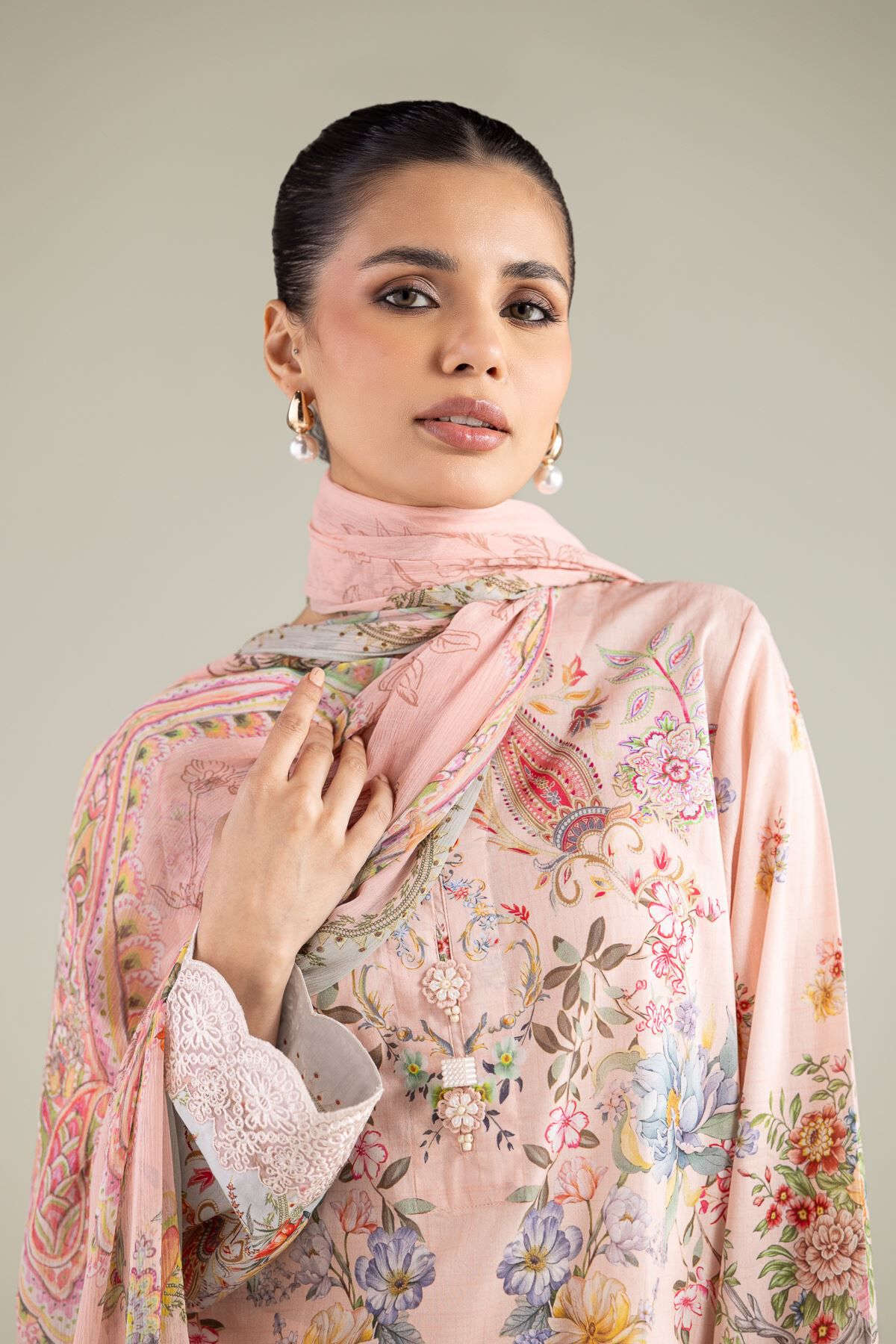 Floral Tailored 3-Piece-1 Floral Tailored 3-Piece - View 1