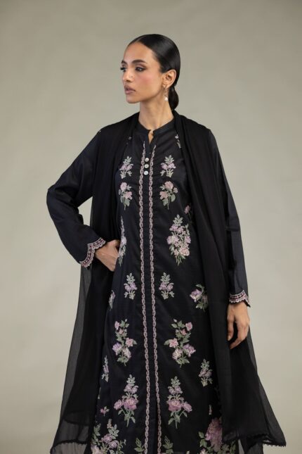 Black Tailored Three-Piece - View 1