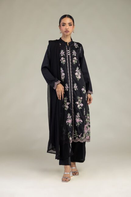 Black Tailored Three-Piece - View 2