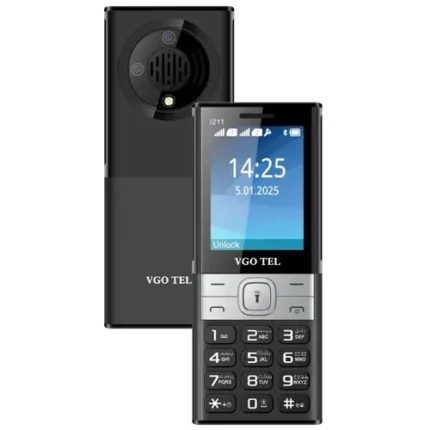 VGO TEL i211 - Black - Front View