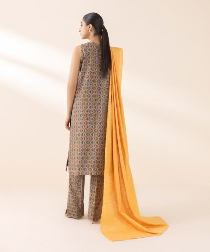 Unstitched 3-Piece Ensemble - View 1