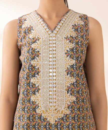 Unstitched 3-Piece Ensemble - View 2