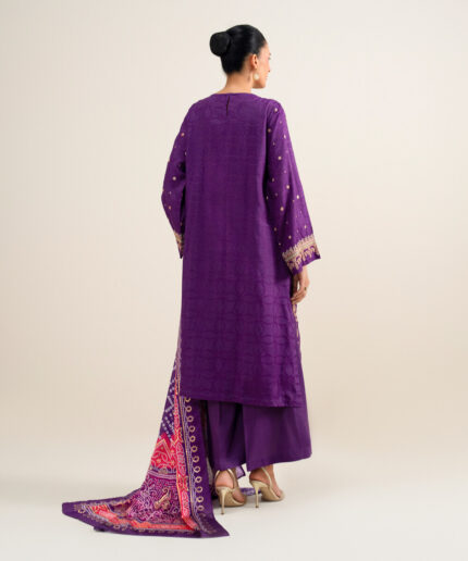 Unstitched 3-Piece Ensemble - View 2