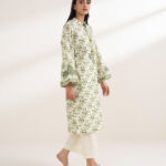 Mint Green Cross Hatch Straight Suit - View 1