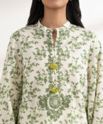 Mint Green Cross Hatch Straight Suit - View 5