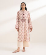 Peach Cotton Straight Suit - View 3