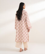 Peach Cotton Straight Suit - View 2