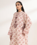 Peach Cotton Straight Suit - View 4