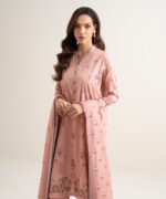 Peach Lawn Unstitched Ensemble - View 5