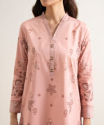 Peach Lawn Unstitched Ensemble - View 3