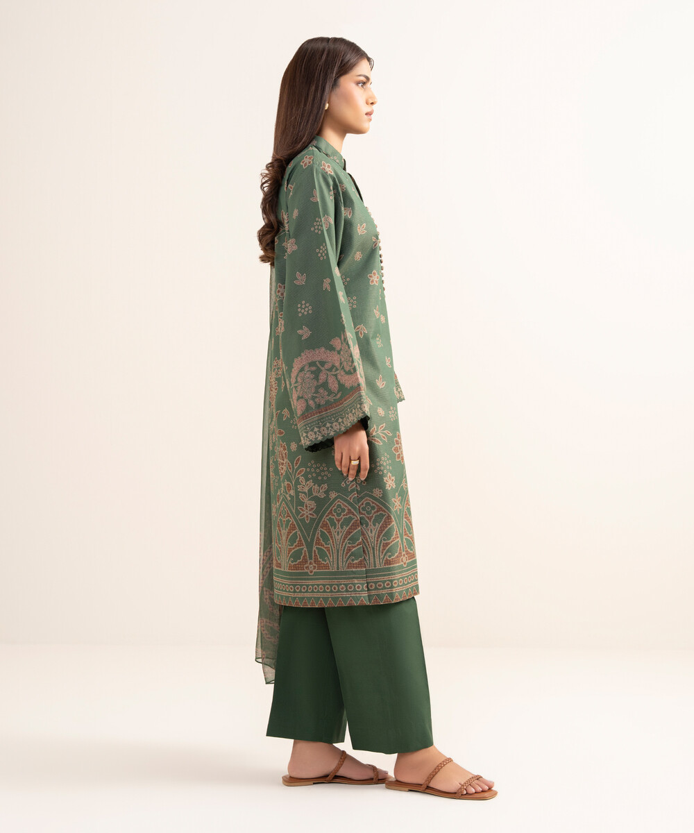 Unstitched 3-Piece Ensemble - View 1 Unstitched 3-Piece Ensemble - View 1