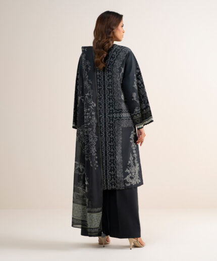 Black Lawn Unstitched Ensemble - View 1