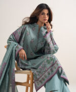 Grey Zari Lawn Unstitched Ensemble - View 3